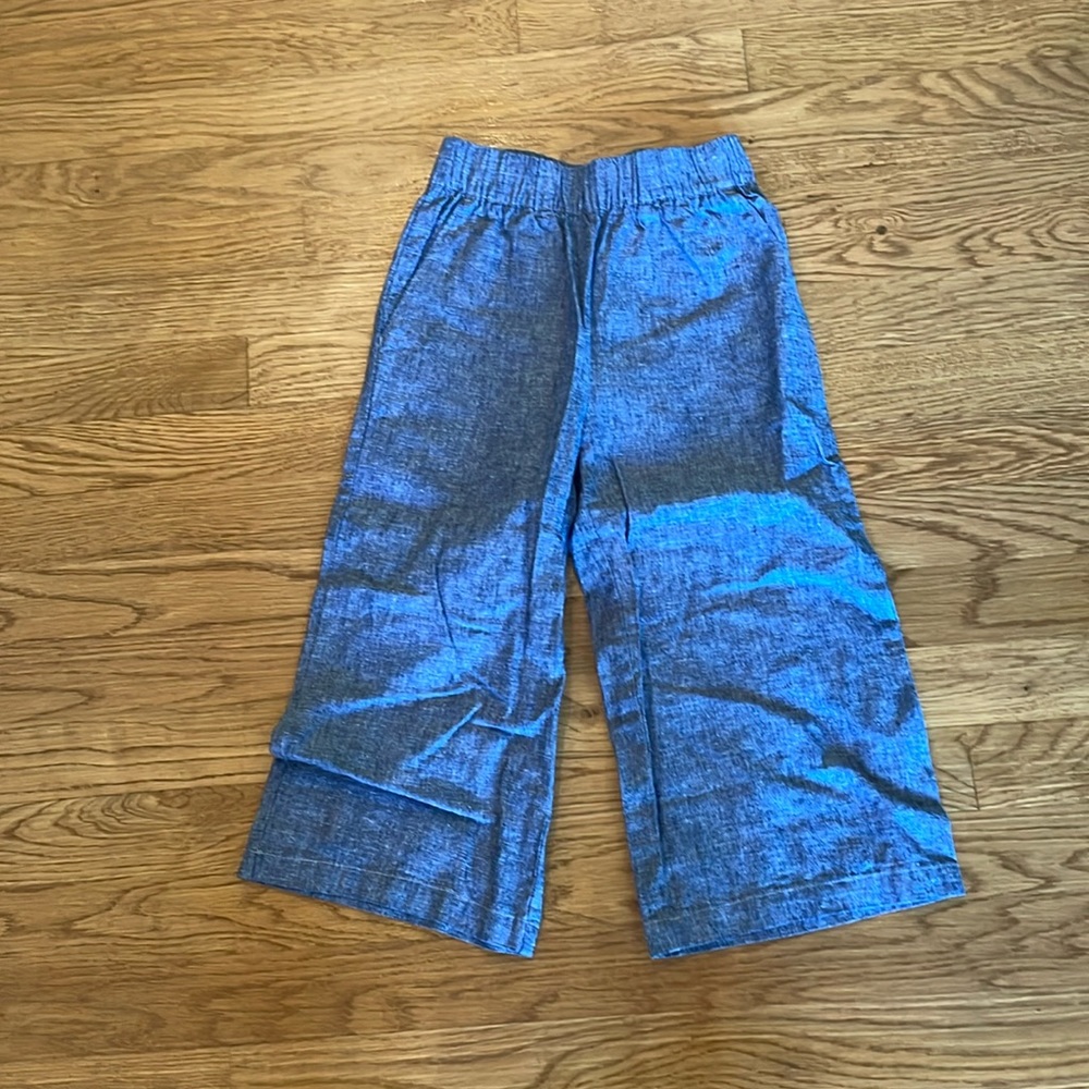 Girls size 6 linen blend pants by Tea collection
